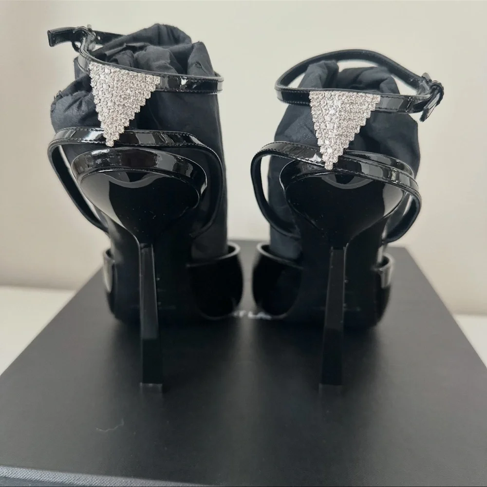 Saint Laurent Black Anouk Pumps In Patent Leather 38.5 - Picture 3 of 8